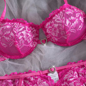 Sexy BH-Set: Verführer isches und verführer isches Spitzen-Dessous-Set für romantische und übergroße Charaktere für Frauen - Product Image 3