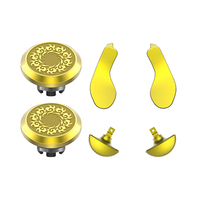 Boutons métalliques modulaires ergonomiques à graver, stick analogique interchangeable pour manette PS5 Edge, boutons arrière amovibles en métal, 4 pagaies