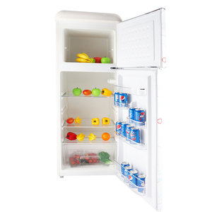 Bonne qualité Fabricant Vente en gros Professionnel <span class=keywords><strong>Vintage</strong></span> Rétro Double Portes <span class=keywords><strong>Frigidaire</strong></span> Réfrigérateur de ménage Réfrigérateur pour la maison - Product Image 5