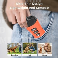 Nouvel appareil portable transfrontalier d'entraînement pour chiens en plastique, à ultrasons, à fréquence variable, rechargeable par USB, pour le contrôle des aboiements