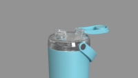Bouteille Isotherme Sous Vide avec Compartiment à Protéines – Acier Inoxydable 24 oz Couvercle Tritan Poignée pour Camping Fitness (Vente en Gros)