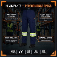 Pantalones de Trabajo de Alta Visibilidad Reflectantes para Hombre, en Oferta