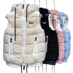 Chaleco de Invierno para Mujer, Elegante, Casual, Suave y Cálido, Imitación Piel de Cordero, con Capucha - Product Image 1