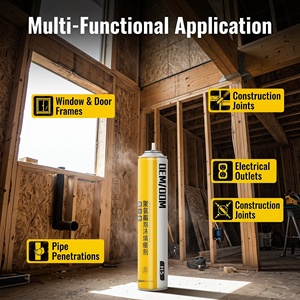 Mousse d'étanchéité en polyuréthane haute expansion, ignifuge, en aérosol, pour le remplissage des joints des portes et des fenêtres, travaux de construction - Product Image 3