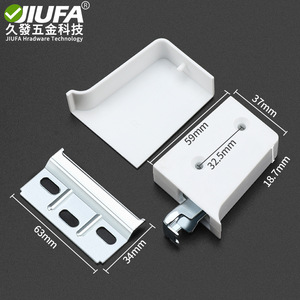 Jiufa Cabinet Hanging <b>Brackets</b> Plastic Concealed With Cover For Cupboard Easy Installation - Product Image 2