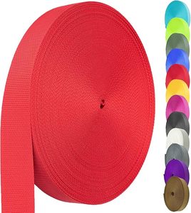 Webbing Poliester 100% Warna-warni Berkualitas Tinggi untuk Tali Tas, Sabuk Pengaman, dan Kalung Anjing - Product Image 5