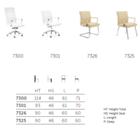 Chaises pivotantes de bureau de direction robustes et durables de fabricant italien de qualité supérieure pour l'exportation