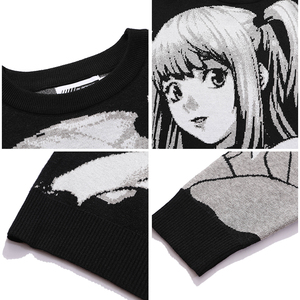 KD Custom Anime costumi Cosplay maglione allentato Misa Amane maglione uniforme <span class=keywords><strong>Death</strong></span> <span class=keywords><strong>Note</strong></span> maglione Anime - Product Image 6