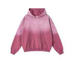 TKAN541D Vente en gros 480 grammes Coton Imprimé sur mesure Délavé à l'acide Style streetwear vintage Épais Coupe oversize Épaules tombantes Femme - Product Image 2