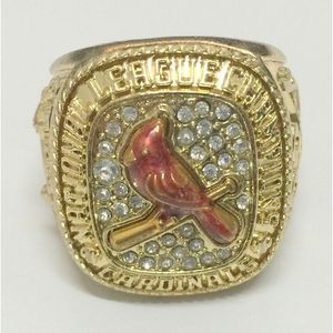 St. Louis Cardinals Championship <b>Ring</b> Alloy <b>Large</b> Engraved Baseball Trophy Jewelry - Product Image 1