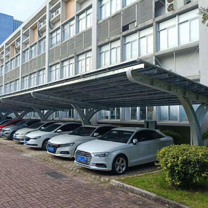 هيكل مظلة شمسية ثابتة حديثة من SOEASY لمواقف السيارات الشمسية مصنوعة من الفولاذ الكربوني عالي القوة - Product Image 6