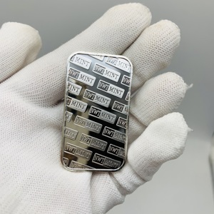 Barra de lingotes de aleación de zinc de una onza Troy, no magnética, bañada en plata, del Territorio del Noroeste, para exhibición - Product Image 5