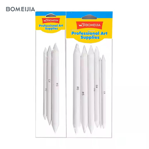 BOMEIJIA Set di 6 Penne per Carta di Riso Bianca, Pennarelli Dedicati per Schizzi su Carta Bianca, Set di Gomme per Carta Artistica per Vendita all'Ingrosso - Product Image 1