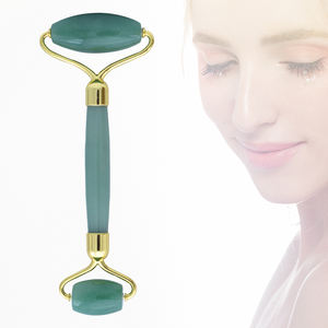 Masseur facial anti-rides/anti-âge à double tête, portable, <span class=keywords><strong>avec</strong></span> pierre de pointe vert-bleue pour le corps, le cou et la perte de poids - Product Image 1