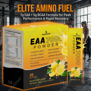 Complément d'acides aminés Aeglewell OEM <span class=keywords><strong>EAA</strong></span> + <span class=keywords><strong>BCAA</strong></span> avec électrolytes et vitamine C pour la récupération musculaire, saveur limonade rose - Product Image 2