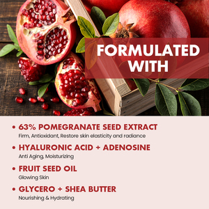 Nhãn hiệu riêng lựu tự nhiên độ ẩm chống lão hóa khuôn mặt da mặt sáng Mặt huyết thanh mặt tinh chất chăm sóc da huyết thanh - Product Image 3