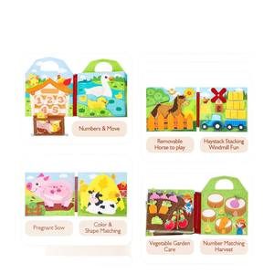 Hot Selling Montessori <strong>Toys</strong> <strong>for</strong> <strong>1</strong> <strong>Year</strong> <strong>Old</strong> Boy Girl Gifts - Educational Activity Books Felt Learning Board Airplane <strong>Travel</strong> <strong>Toys</strong> - Product Image 2