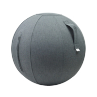 Ballon de gym en PVC et plastique de 65 cm avec housse de yoga confortable et poignée, ballon de fitness pour s'asseoir, chaise incluse