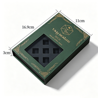 Boîte de présentation de dés de qualité supérieure, fermeture magnétique personnalisée, boîte de présentation de dés rigide, emballage cadeau