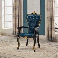 Chaise de salle à manger de style européen, moderne et minimaliste, en bois massif, dossier blanc, tabouret de manucure, chaise de salle à manger, hôtel, maison