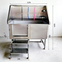 Baignoire pliable antidérapante pour animaux de compagnie pour terrain de jeux et parc