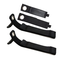 Support de Rangement Auto-Adhésif Élastique Noir Résistant à la Chaleur pour Rallonges, Organisateur Réglable Robuste avec Sangle Auto-agrippante