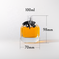 Vaporisateur vide de luxe en gros bouteille de parfum en verre moins cher 100ml en stock
