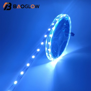 ไฟ LED แบบยืดหยุ่น 5V WS2812B สีสัน RGB 5050 60LED/เมตร พร้อมรีโมทคอนโทรลอัจฉริยะ สำหรับตกแต่งถนนในเทศกาลคริสต์มาสและปีใหม่ - Product Image 5