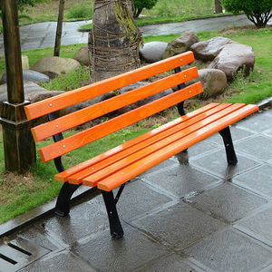 Chaises de <span class=keywords><strong>jardin</strong></span> modernes pour les espaces publics, en <span class=keywords><strong>bois</strong></span> massif, en <span class=keywords><strong>bois</strong></span> composite, avec dossier en <span class=keywords><strong>fonte</strong></span>, sièges confortables, <span class=keywords><strong>banc</strong></span> de patio - Product Image 4