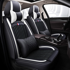 Nouveaux accessoires intérieurs <span class=keywords><strong>de</strong></span> voiture, housses <span class=keywords><strong>de</strong></span> siège en cuir sport, coussin <span class=keywords><strong>de</strong></span> voiture, décoration, ensemble complet, <span class=keywords><strong>housse</strong></span> <span class=keywords><strong>de</strong></span> siège <span class=keywords><strong>de</strong></span> voiture universelle en PVC <span class=keywords><strong>de</strong></span> luxe - Product Image 4