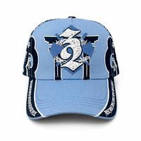 Casquette de baseball élégante à 5 panneaux, brodée sur mesure, doublure en satin, boucle métallique, épingles et strass