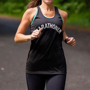Women's Sleeveless Sublimation Breathable Quick Dry Eco-Friendly Gym Activewear <b>Singlet</b> Short Workout Marathon Tank Tops - Product Image 1