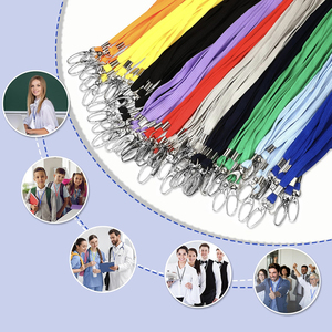 Chất Lượng Cao Trường Dây Đeo Cổ Dài Dây Đeo Polyester ID Huy Hiệu Chủ Sở Hữu Thẻ Dây Buộc Với Xoay <span class=keywords><strong>J</strong></span> Móc - Product Image 2