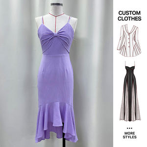 कस्टम नए डिजाइन महिलाओं के लिए ग्रीष्मकालीन बुना हुआ ठोस रंग स्पैगेटी स्ट्रैप धनुष सेक्सी स्लिम लंबे पोशाक पश्चिमी महिलाओं के लिए - Product Image 1