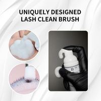 Vente en gros bon marché, shampoing, mousse nettoyante pour cils, élimination facile des résidus de crème fouetteuse cosmétique, mousse nettoyante pour cils