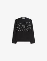 Pull ras du cou pour homme imprimé et respirant, avec poignets côtelés, broderie tricotée, offre ODM