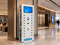 Station de recharge électronique à 10 baies avec casier sécurisé, structure assemblée, fonction de paiement par carte de crédit, certifiée CE, résistante à la rouille
