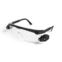 Lunettes de sécurité certifiées CE 166 et Z78.1, nouveau design, haute qualité, avec éclairage LED intégré