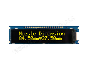 20 tekens x 2 regels COG OLED-display met PCB WEA002002A Bedrijfstemperatuur -40 ° C+80 ° Industrieel instrument - Product Image 3