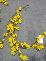 Neuerscheinung Direkt vom Hersteller Künstliche Gelbe Stoff-Jasminblüten-Girlande Umweltfreundlich Langlebig