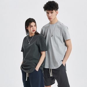 Alta calidad 250 Gsm 100% algodón Unisex camisetas Vintage de gran tamaño para hombres logotipo personalizado bordado ácido lavado fabricado - Product Image 3