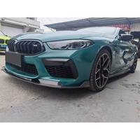 Kit carrosserie en Fiber de carbone Style V pour BMW F91 F92 F93 M8 séparateur de lèvre avant diffuseur arrière jupe latérale et évent avant et becquet