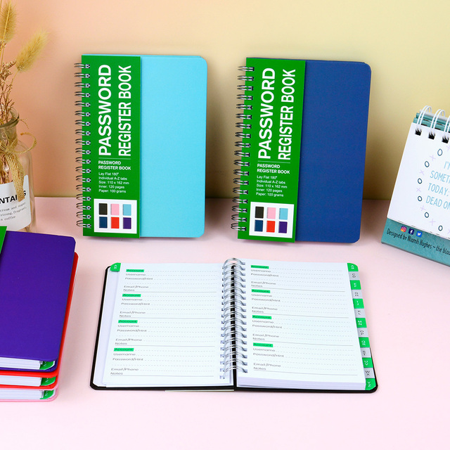 Custom Password Book with Alphabetical Tabs Pocket Size Address Book Password Organizer for Home Office