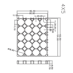 18650/21700/26650/32650 Lithium-Ion Battery Holder Stackable Cell Mounting Bracket the Most Favorable Price - Product Image 3