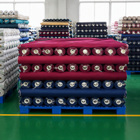 Tissu satiné 100 % polyester sur mesure, anti-boulochage, résistant à l'abrasion, uni/à pois/dobby, poids moyen 100 GSM 75D