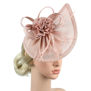 Maeshine Fascinators copricapo Cocktail Tea Party anni 1920 cerchietto Vintage Casual Organza cappelli da sposa da chiesa - Product Image 4