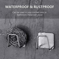 Support mural auto-adhésif en acier inoxydable 304 pour éponge de cuisine avec égouttoir