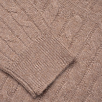 Mode populaire Nouveau design Casual Cable Knit Robe en cachemire à manches longues pour femmes