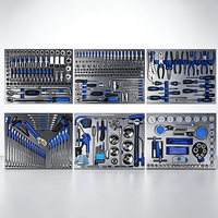 Juego de Herramientas Mecánicas de 369 Piezas, Económico, Kit de Llaves de Reparación Automotriz Universal para Taller