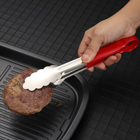 Pince à pain en acier inoxydable pour barbecue, poignée anti-brûlure, pince pour barbecue, ustensiles de cuisine
